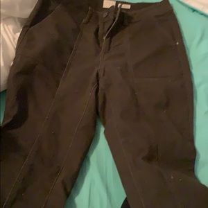 Army green pants with zippers *never worn*